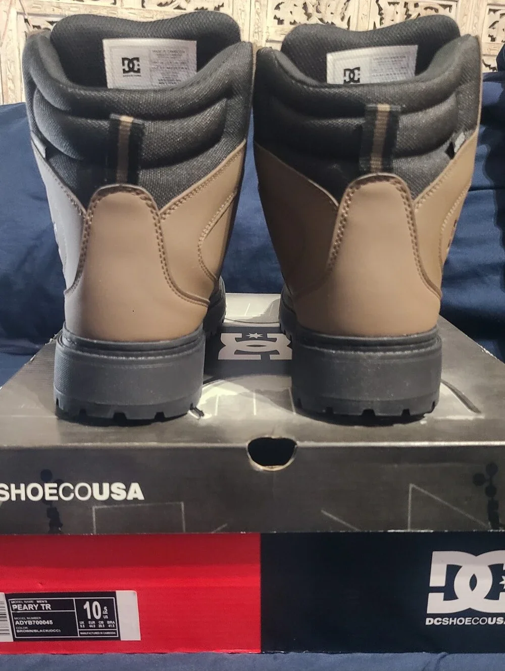 DC Peary TR Leather Boots, New In Original Box! Mens 10.5/Womens 12